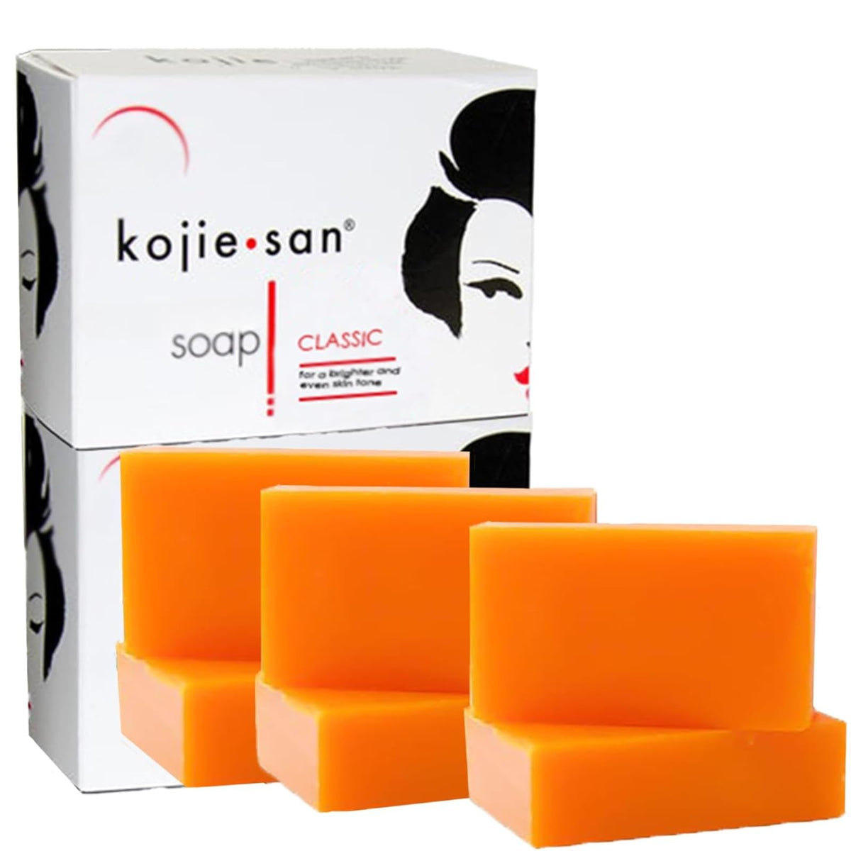 Kojie San original bar closeup showing texture and potential for even skin tone