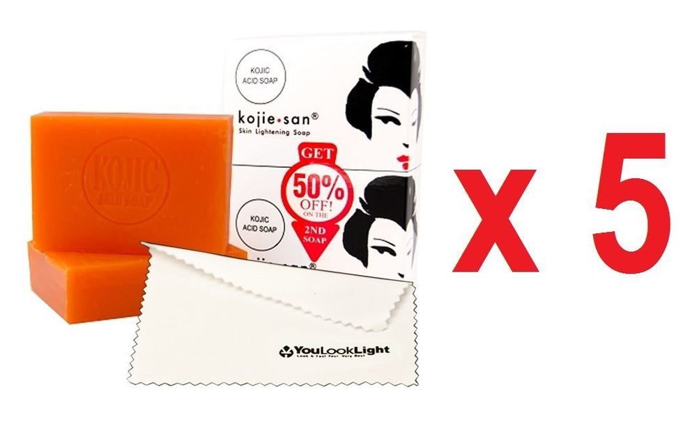 Kojie San skin brightening soap bundle bar for clearer, radiant skin and even tone