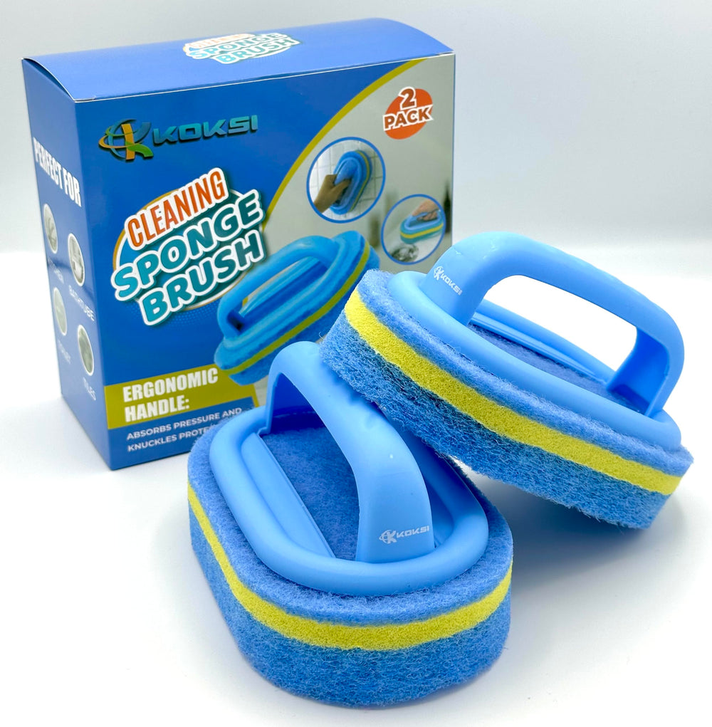 KOKSI esponja azul soporte para limpieza profunda