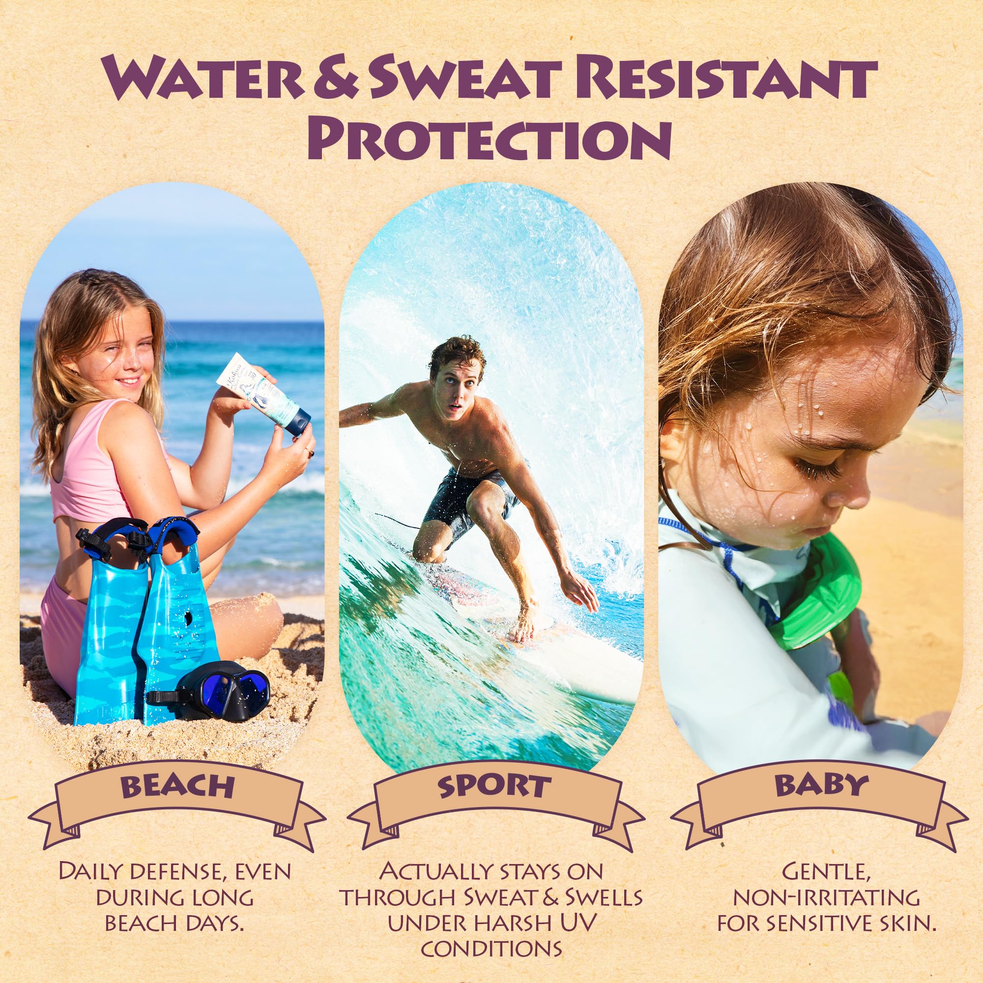 Kokua Sun Care zinc oxide 25% image highlights mineral UV defense