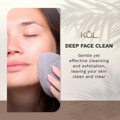 KOL Face Scrubber drop design fits fingers to target areas around nose and eyes.