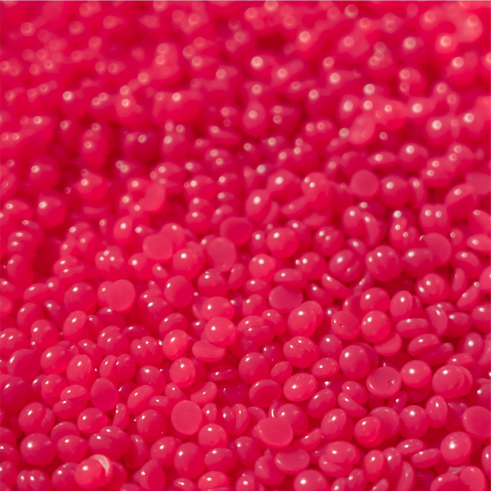 Koluawax beads for Brazilian and underarms with dragon fruit hibiscus scent.