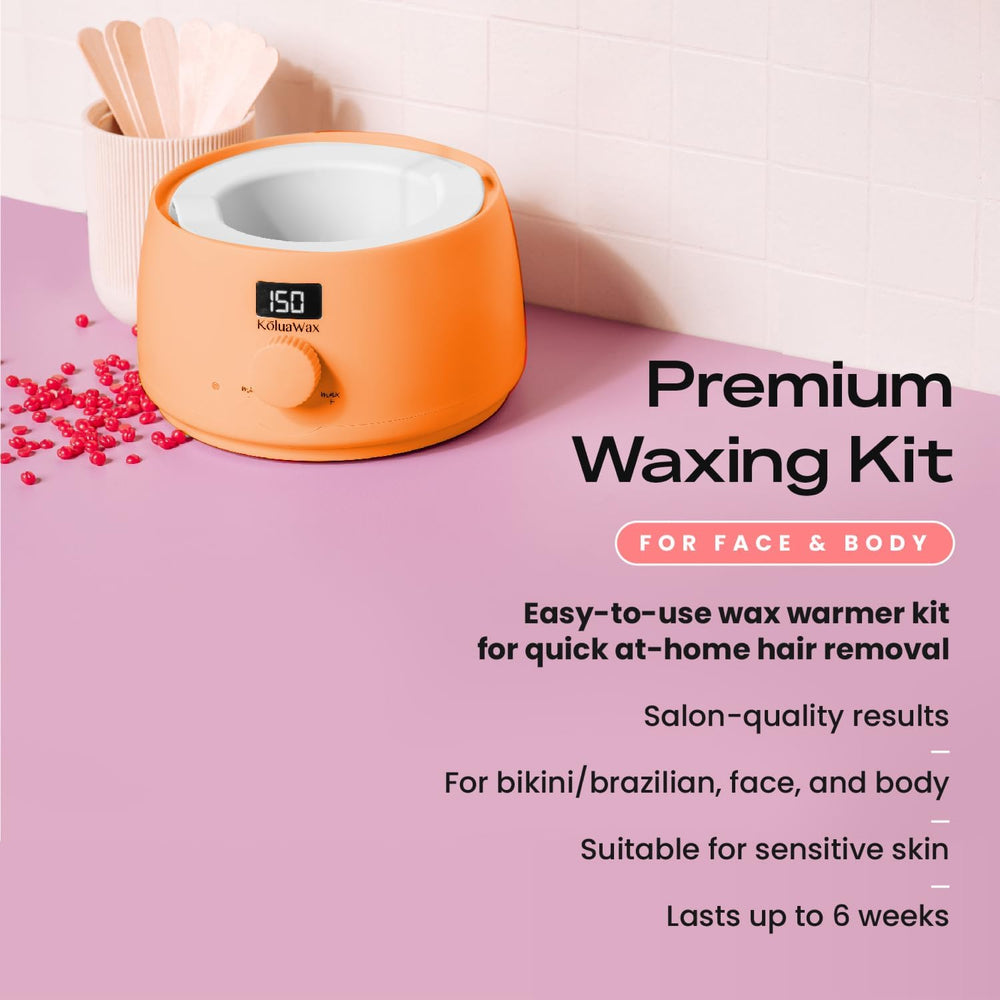 KoluaWax removable silicone wax pot enables easy cleanup after waxing sessions