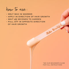 KoluaWax underarms waxing close-up showing gentle, skin-friendly hair removal.