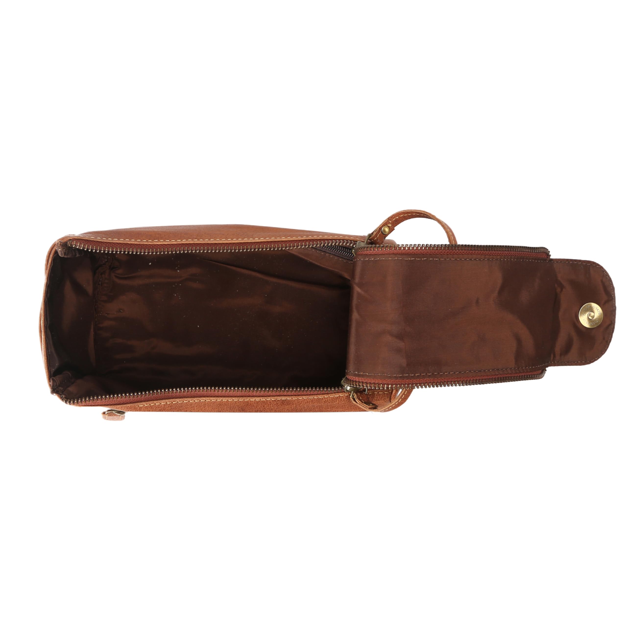 KomalC Chicago Buff leather texture close-up emphasizes premium grain and craftsmanship.