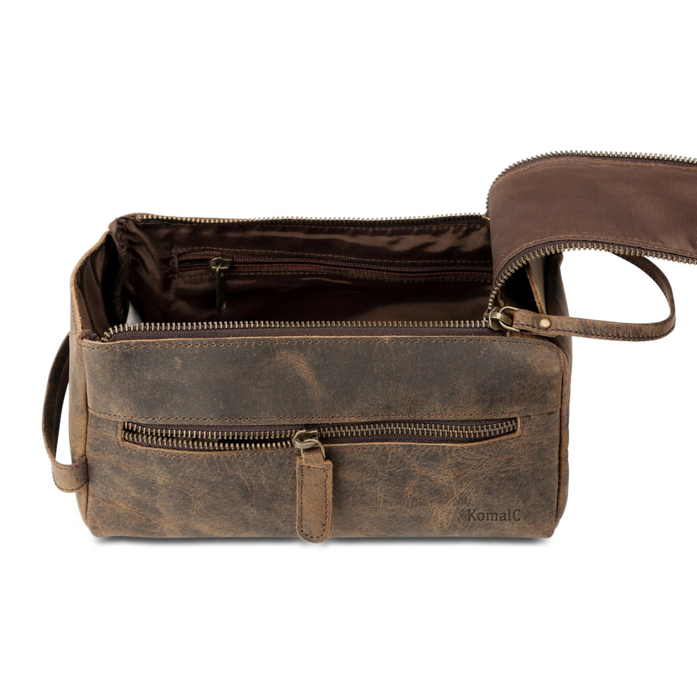 KomalC toiletry bag packed for travel setup