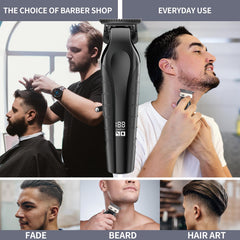 KOMINGDON beard trimmer ergonomic handle shot for comfortable all-day grooming.