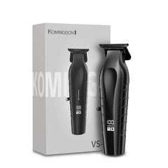 KOMINGDON beard trimmer front view showing ergonomic grip for precise grooming.