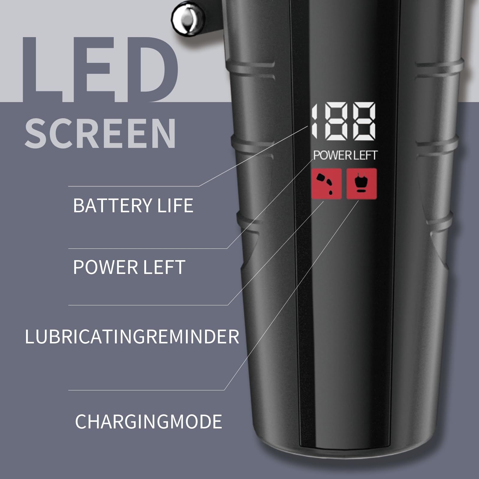 KOMINGDON beard trimmer USB charging scene for versatile power on the go.