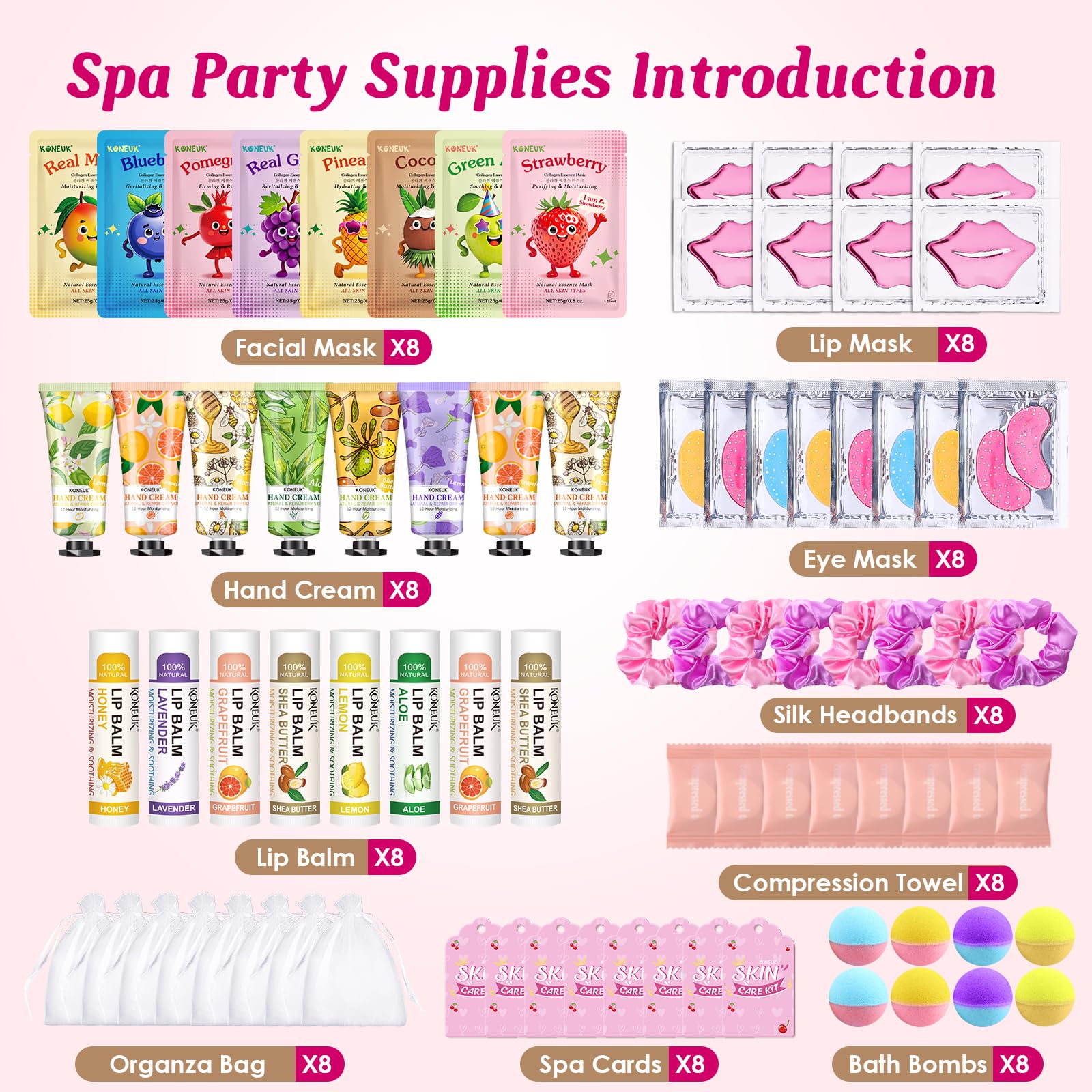 KONEUK spa party under-eye patches for refreshed, awake-looking eyes