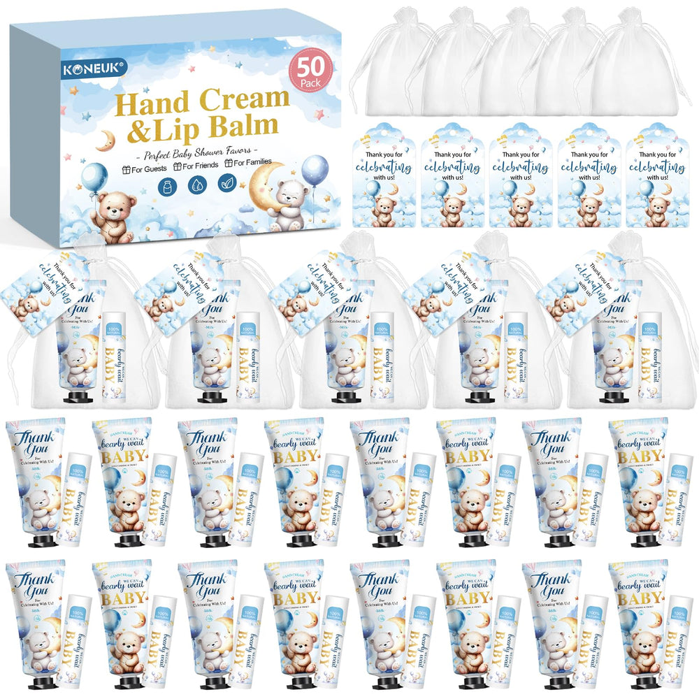 KONEUK bear lip balm pack with coconut scent for easy, on-the-go hydration.