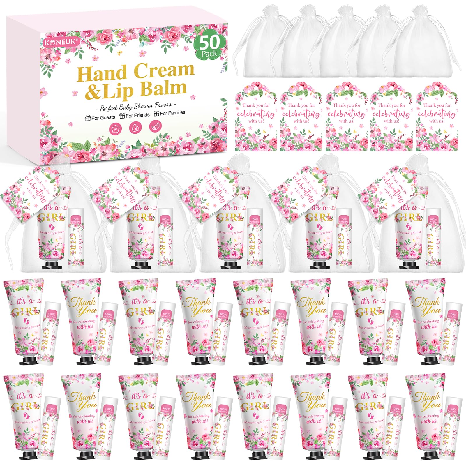 KONEUK bulk hand cream tubes for soft, hydrated hands at events.