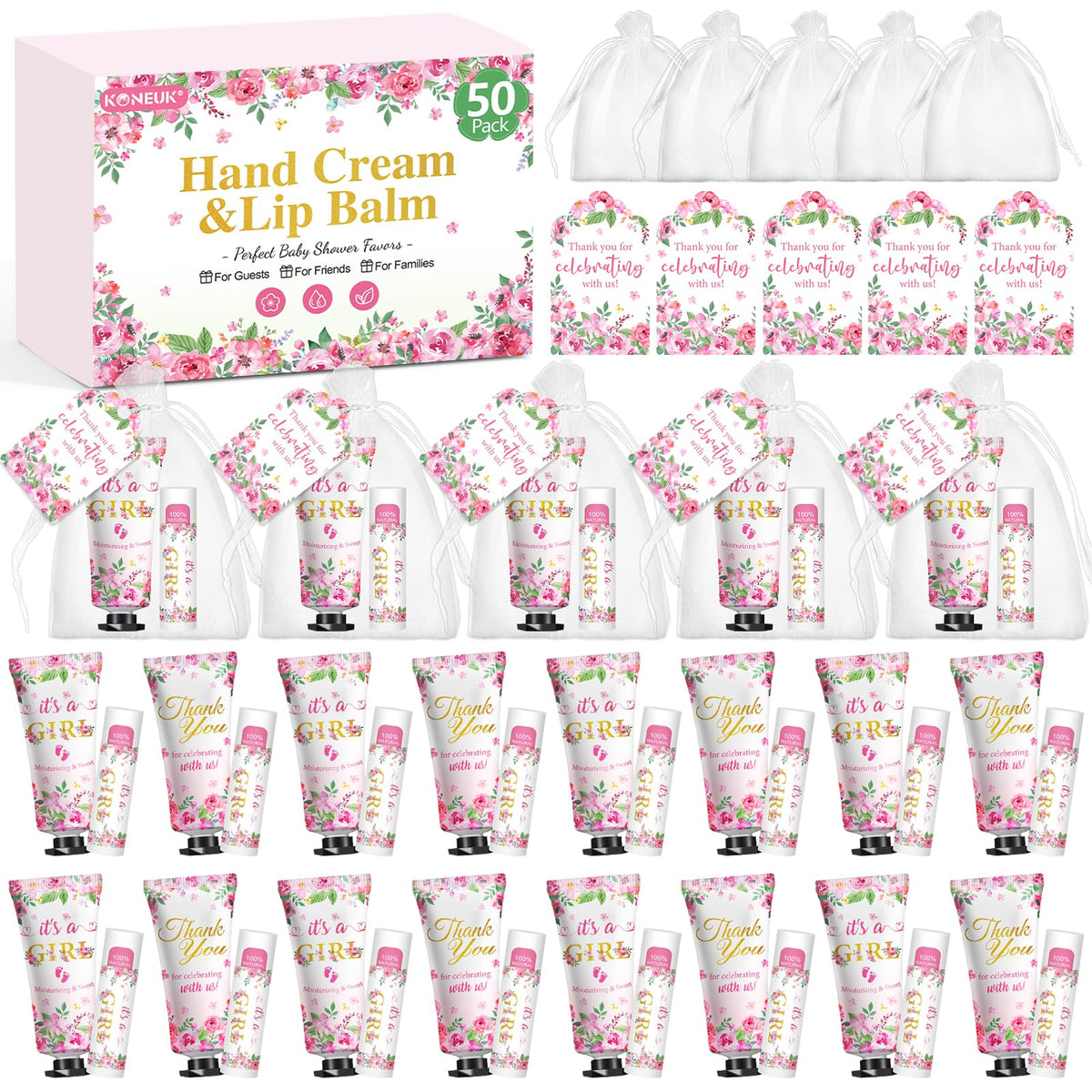 KONEUK bulk hand cream tubes for soft, hydrated hands at events.