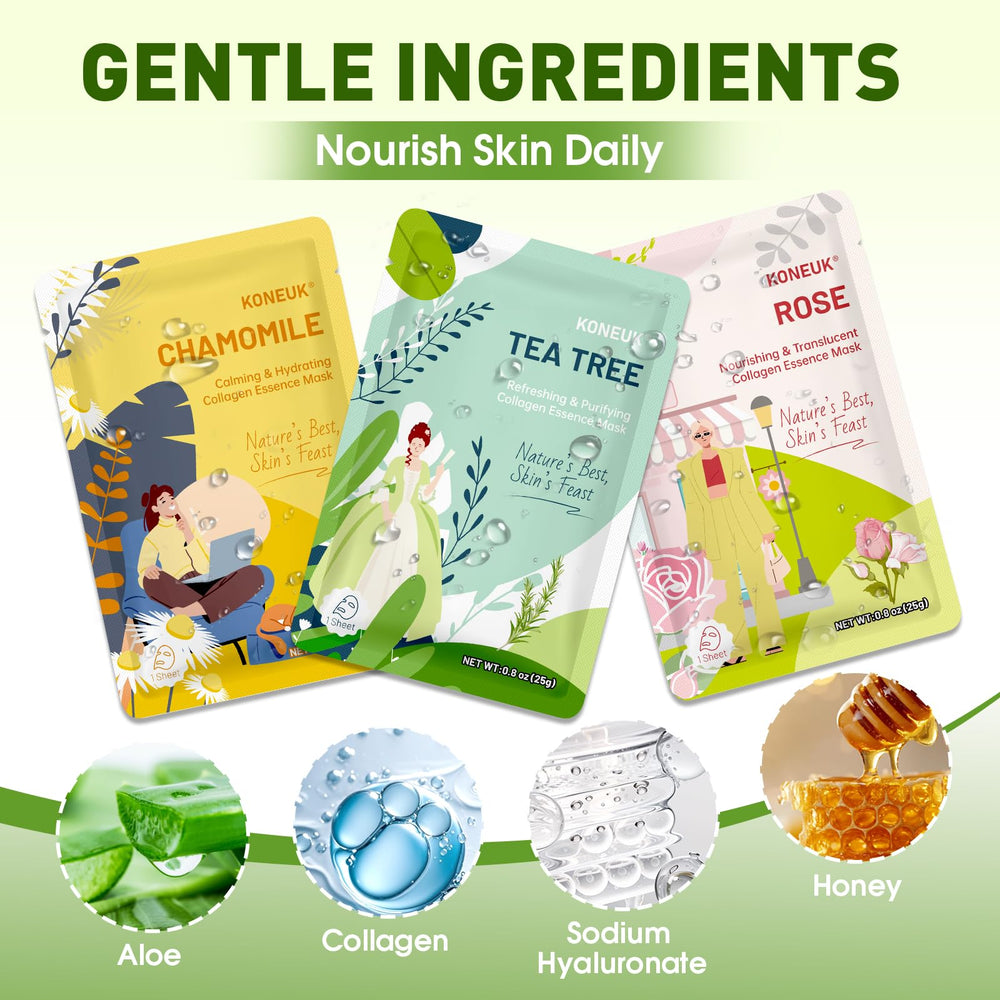 KONEUK collagen essence detail closeup highlighting nourishing skin feel.