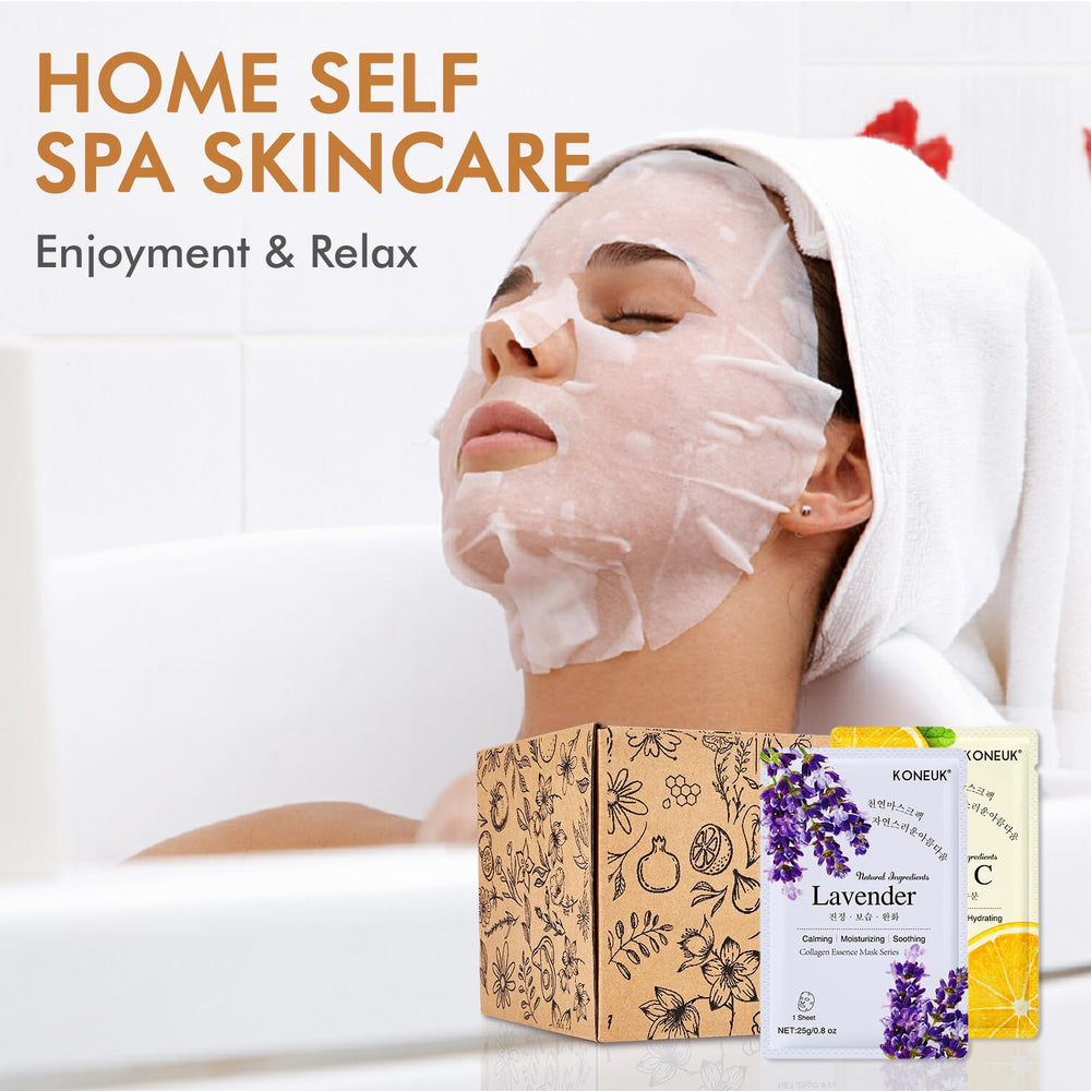 KONEUK usage-steps poster helps users apply masks with ease.