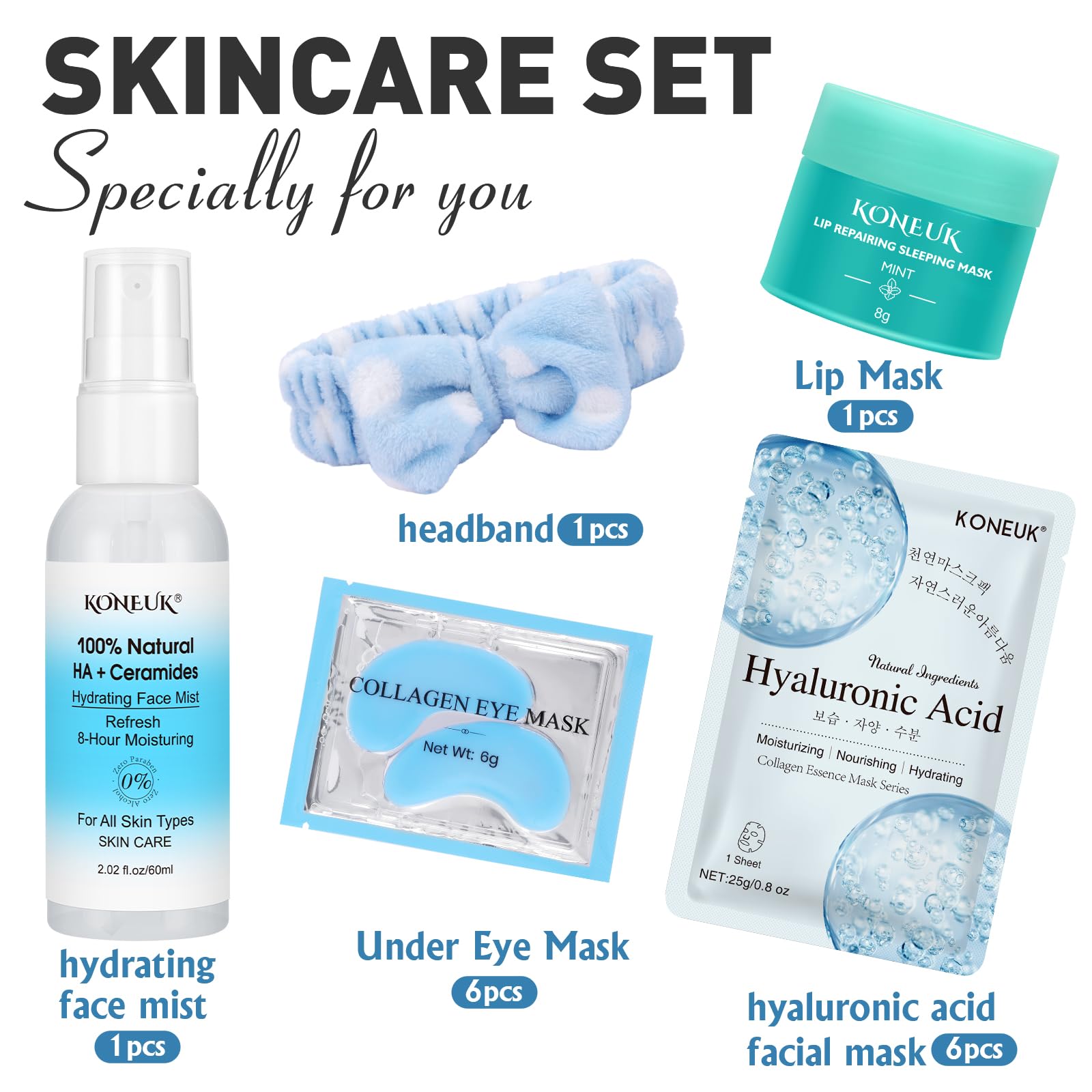 KONEUK hydrating facial masks deliver gentle nourishment for daily skincare