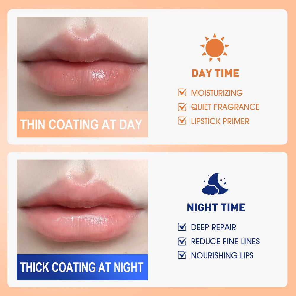 KONEUK lip mask overnight application demonstrated on lips for nightly care.