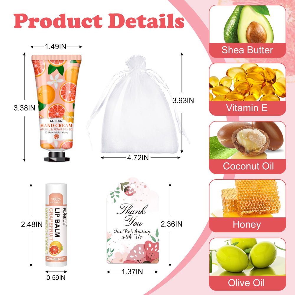 KONEUK organza gift bags included with each set for presentable party favors.
