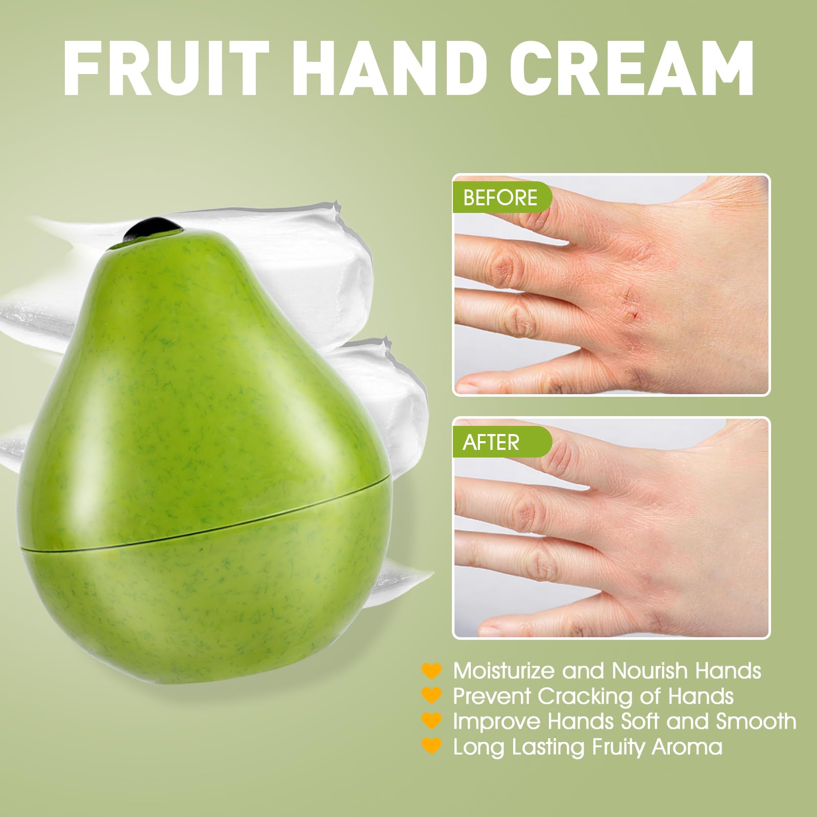 KONEUK pear-fragrance hand cream, coconut oil for smooth, hydrated hands