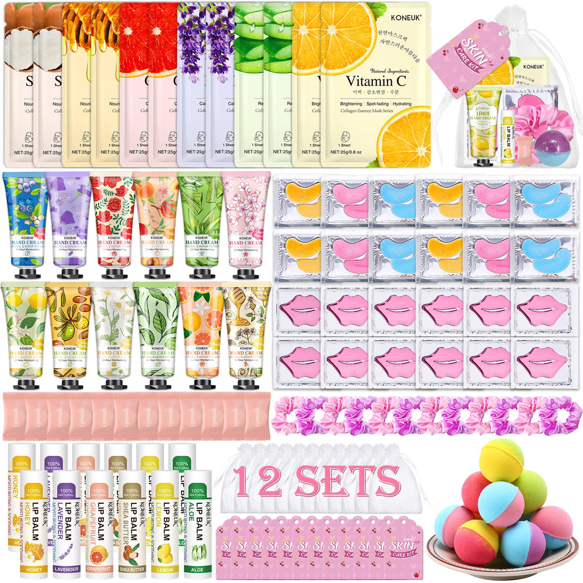 KONEUK spa party face masks showcase a hydrating pampering moment for guests