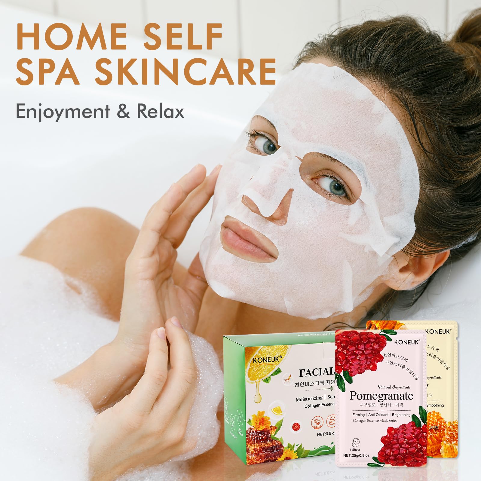 KONEUK unboxed gift set on vanity appeals to skincare shoppers.