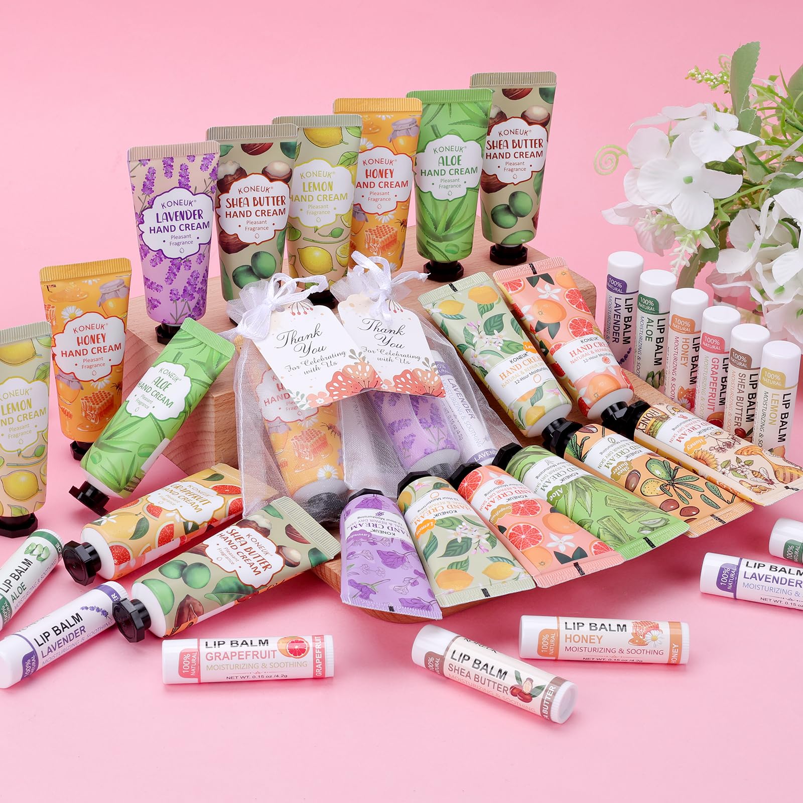 KONEUK compact tubes and tins fit bags, desks, or purses for daily use.
