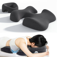 KONOVOLY breast-pillow-ergonomic-curve demonstrates ergonomic curve supporting small-chest comfort.