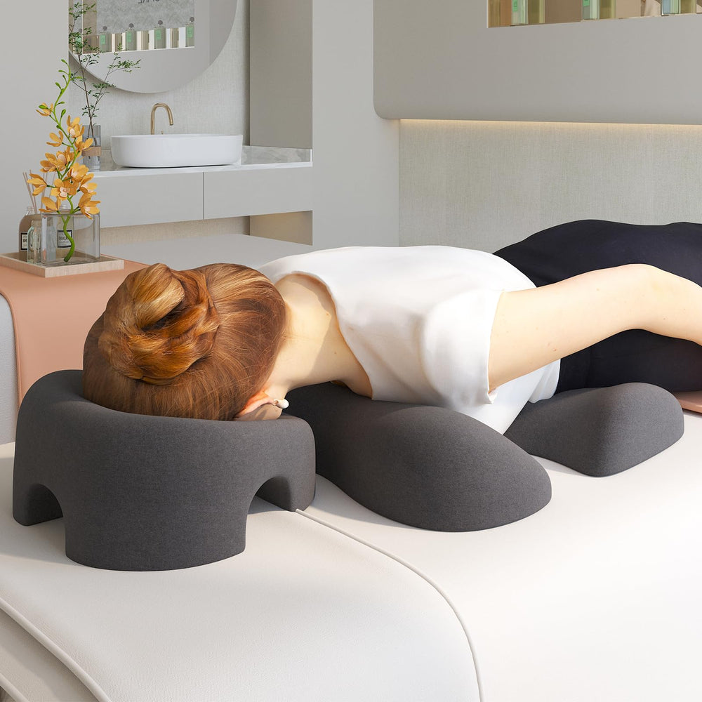 KONOVOLY face-down-pillow-breathable-cover features breathable fabric for easier breathing during massages.