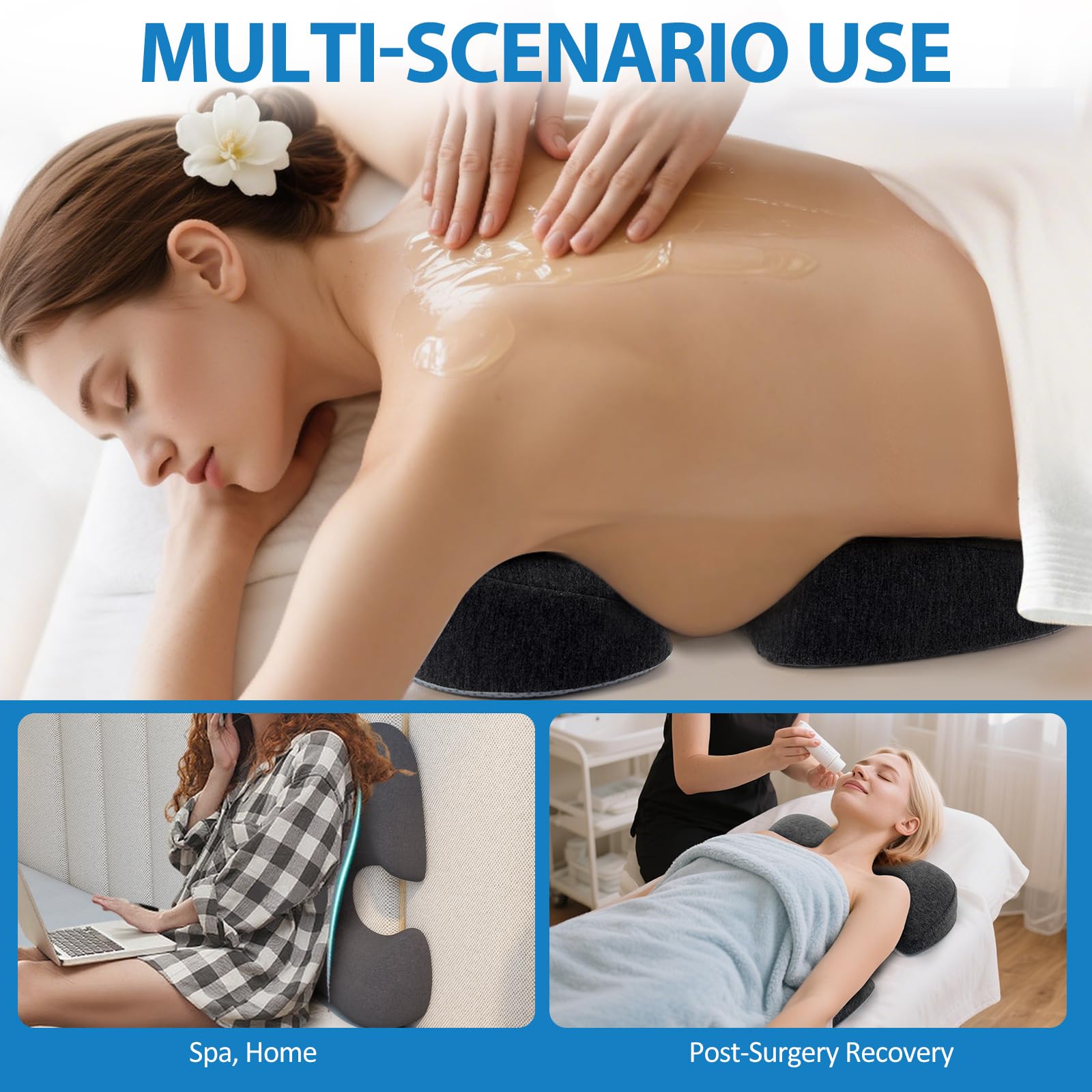 KONOVOLY shoulder-chest-relief pillow helps ease tension and encourages better posture