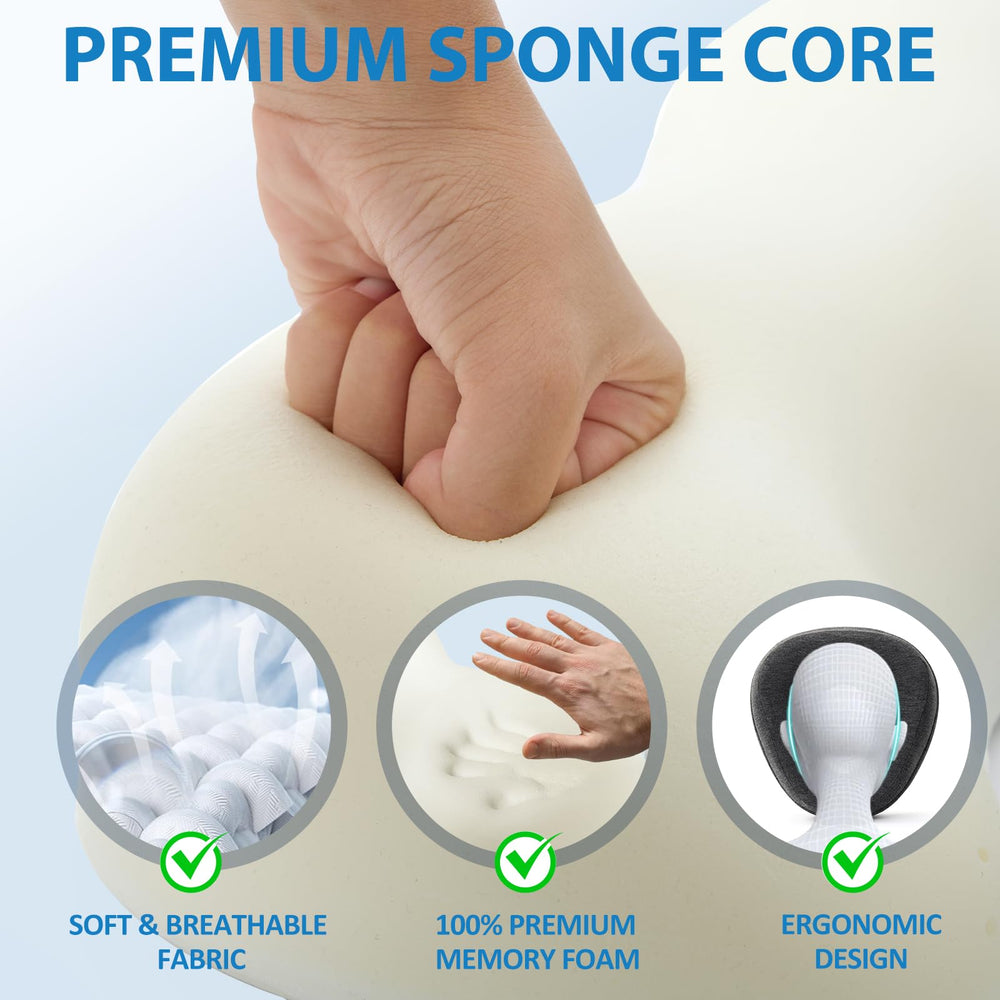 KONOVOLY sleeping-support-breast-pillow shows side, back, and stomach comfort.