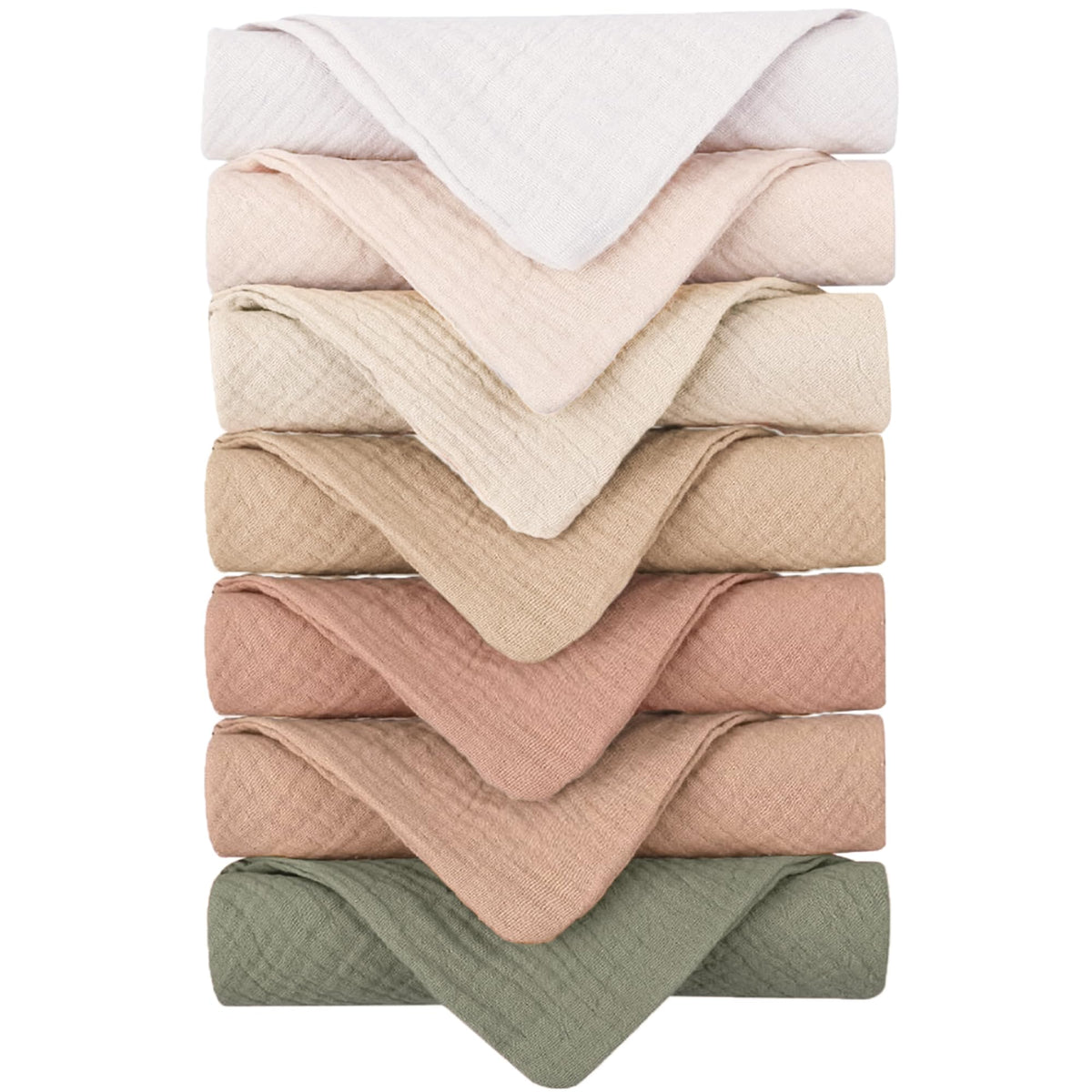 Konssy soft cotton face wash cloths close-up texture for gentle cleansing.