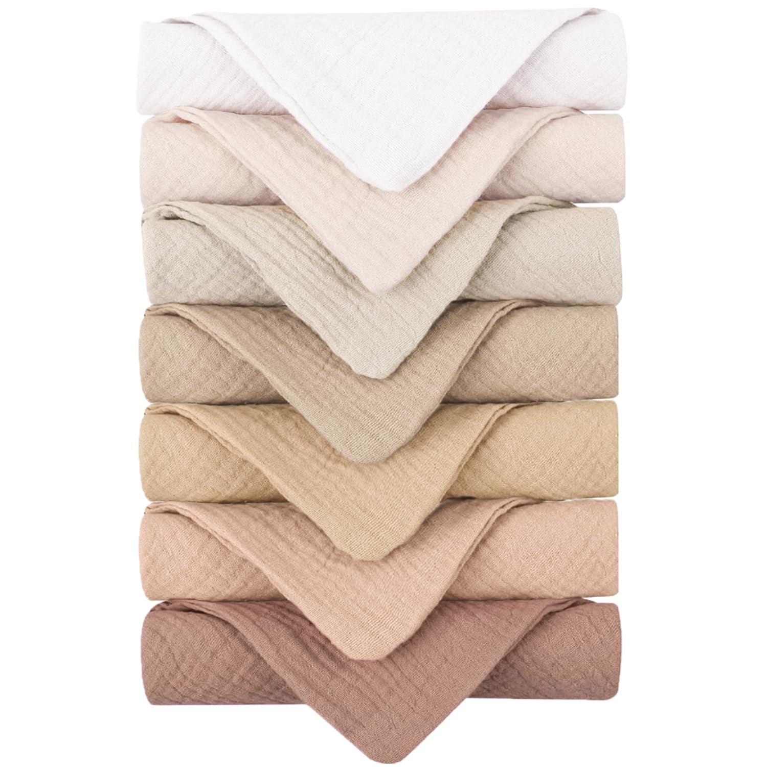 Konssy soft cotton face wash cloths absorbent closeup showing plush texture for gentle cleansing