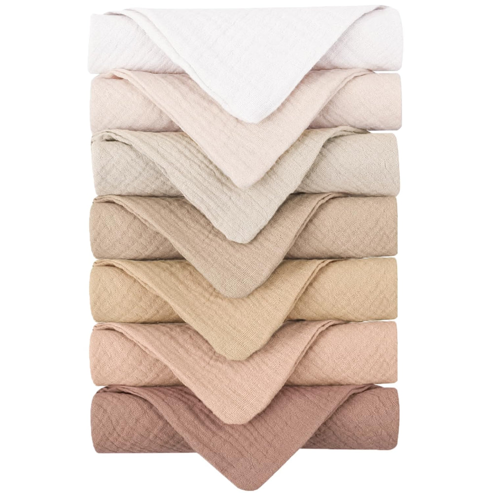 Konssy soft cotton face wash cloths absorbent closeup showing plush texture for gentle cleansing