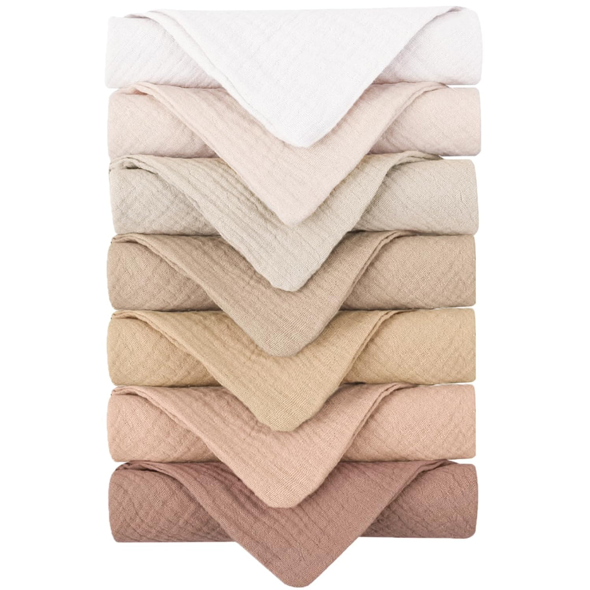 Konssy soft cotton face wash cloths absorbent closeup showing plush texture for gentle cleansing