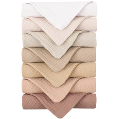 Konssy soft cotton face wash cloths absorbent closeup showing plush texture for gentle cleansing