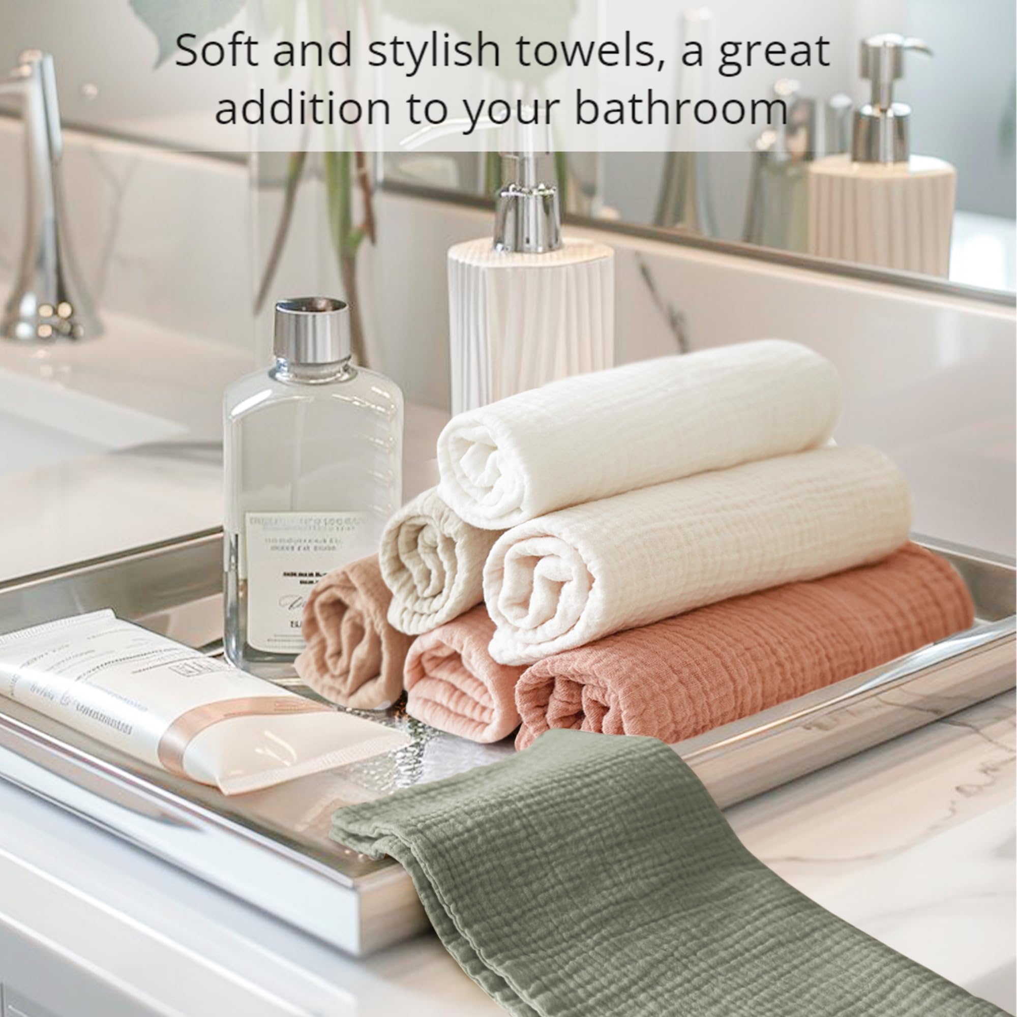 Konssy 7-pack towels suited for travel, home care, and spills.