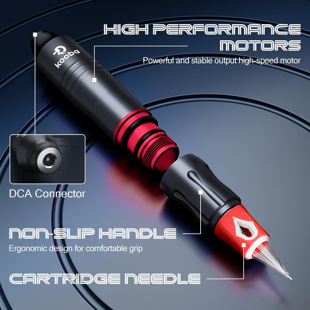 KOOBA needles 20 are precision-grade, ensuring clean penetrations and consistent shading.