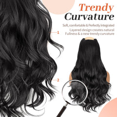 Kookastyle clip-in extensions 20in bb clip detail for comfortable secure wear