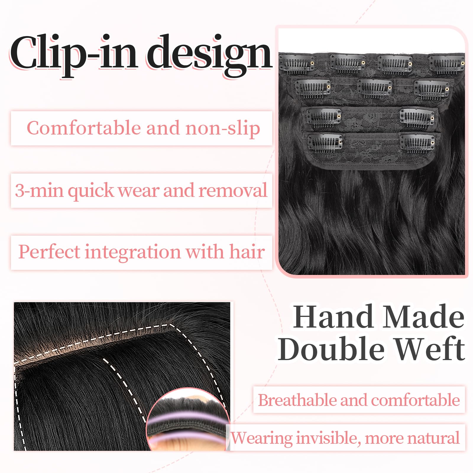 KooKaStyle double-weft detail close-up for durability