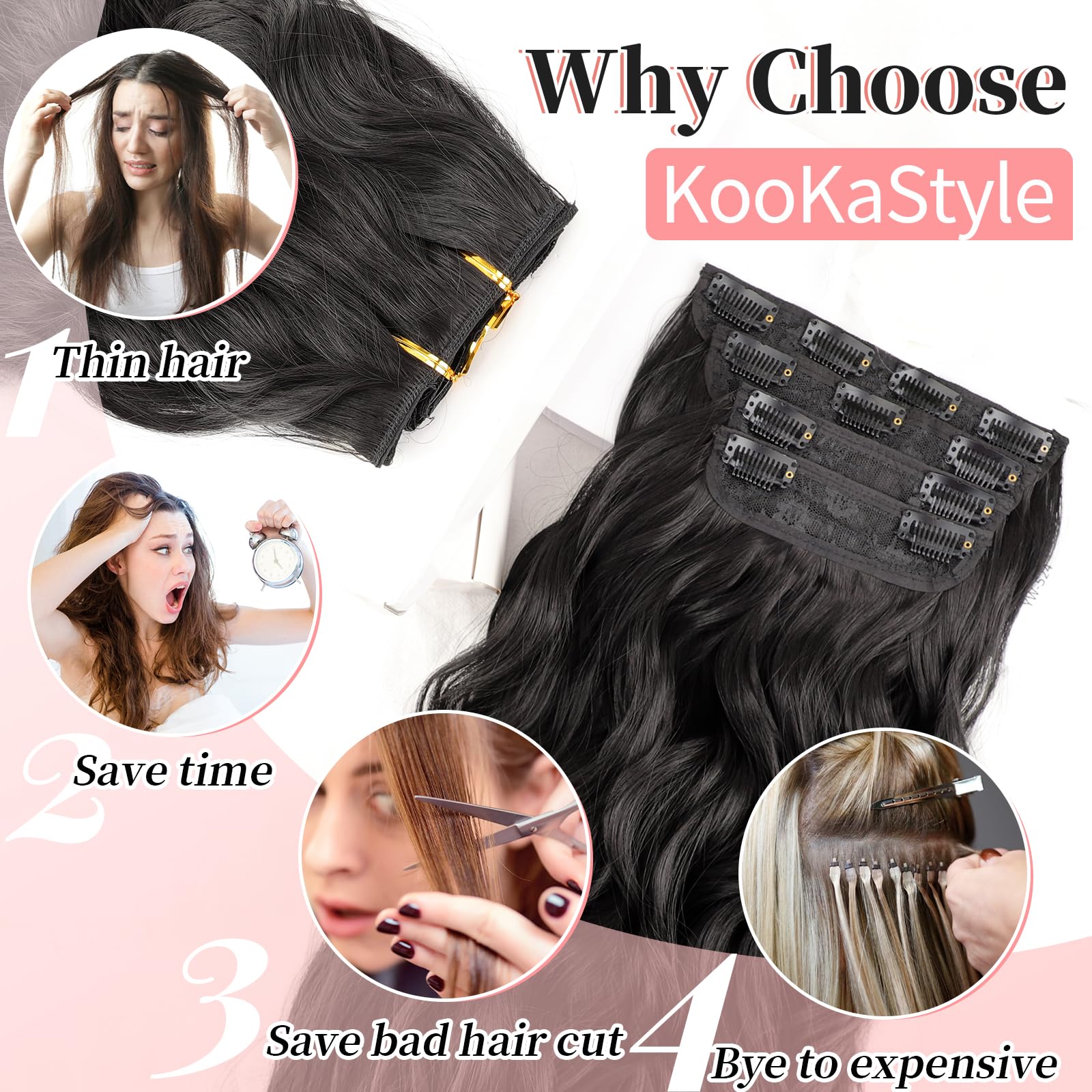 KooKaStyle four-piece pack contents for versatile styling