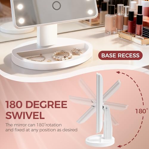 KOOKIN travel-friendly mirror is compact and portable for on-the-go grooming