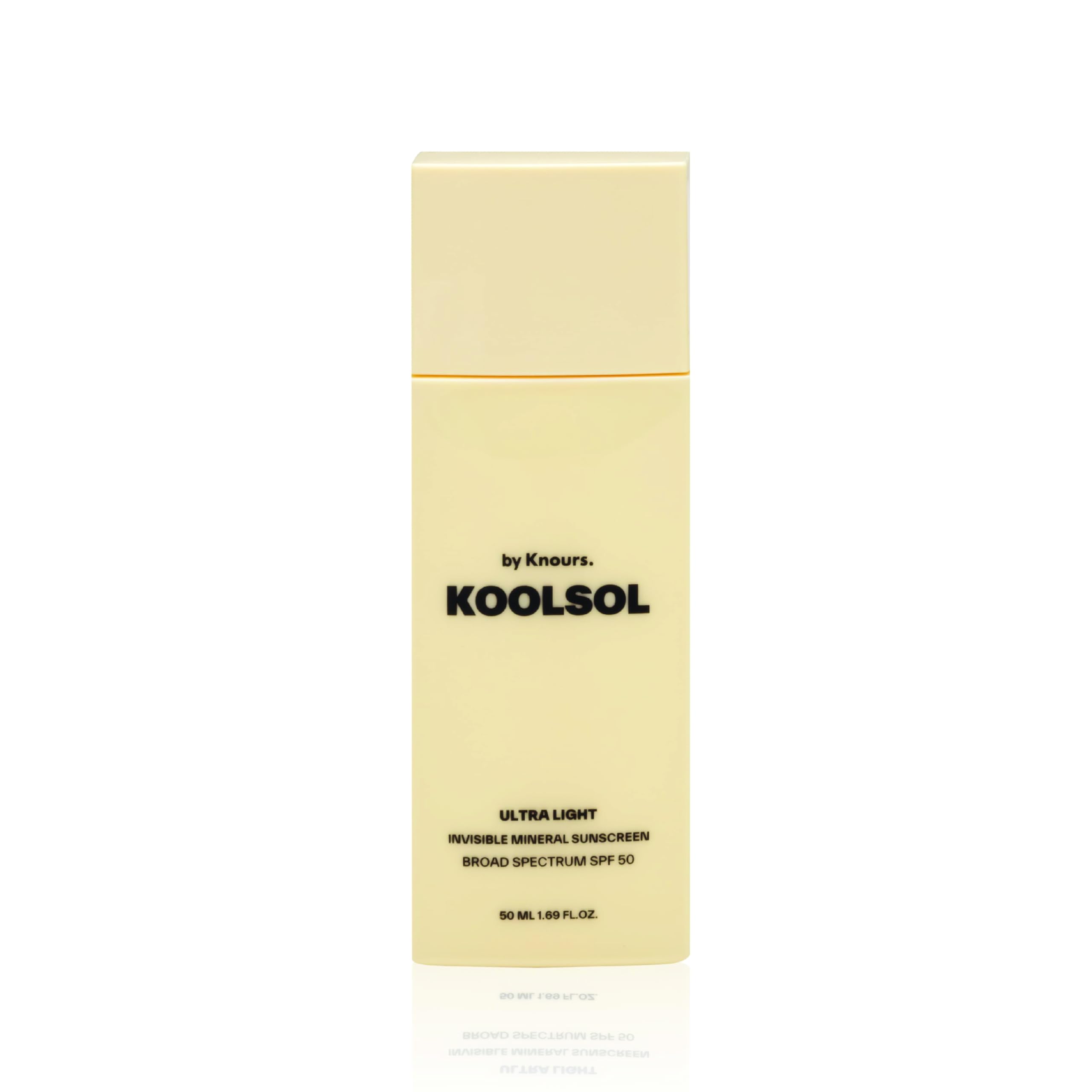 KOOLSOL by Knours mineral sunscreen bottle shows lightweight protection for daily wear