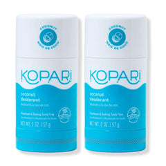 Kopari aluminum-free coconut deodorant Original Pack front shows aluminum-free protection for daily wear.