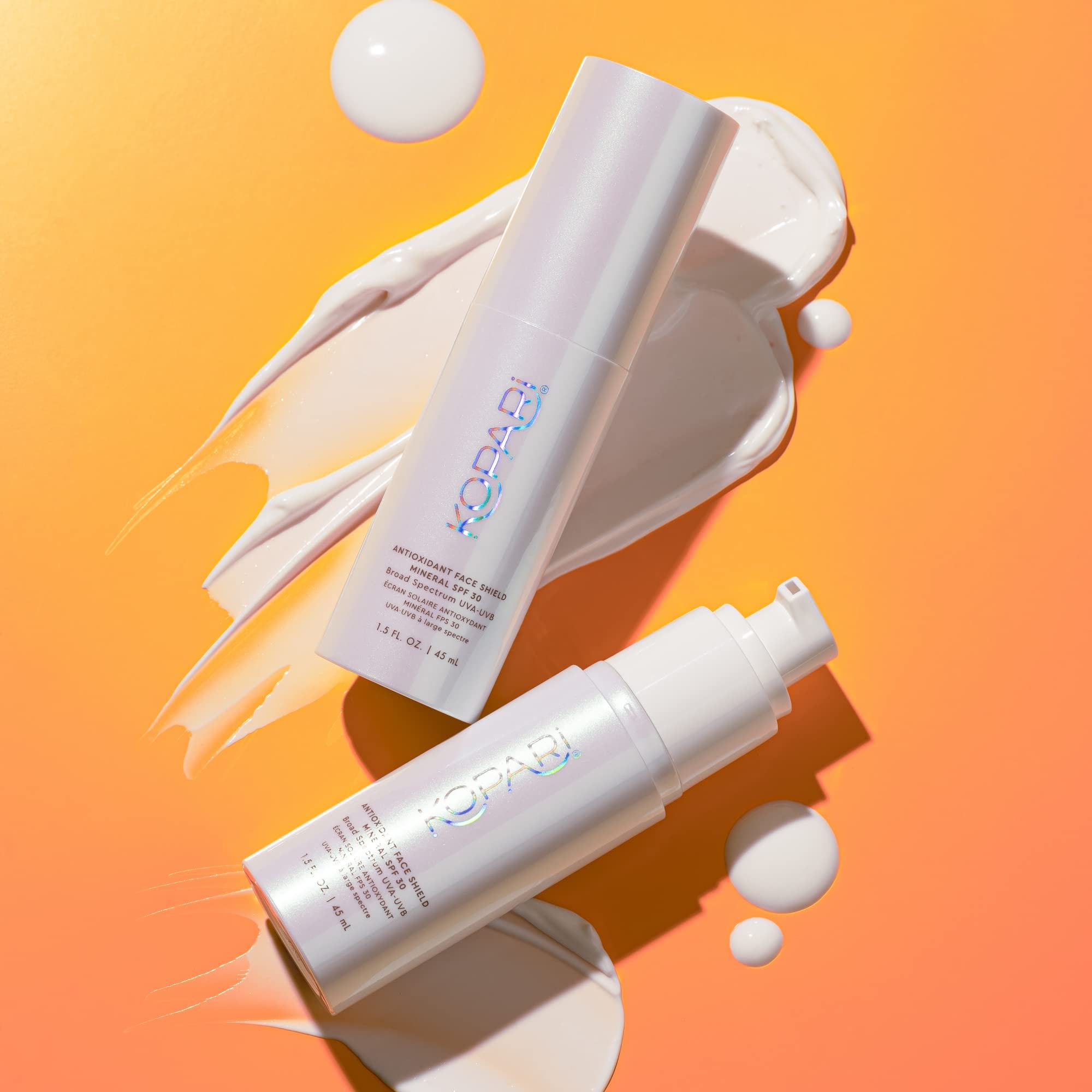 Kopari Face Shield sheer finish blends naturally into skin.