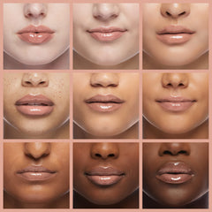 Kopari Birthday Suit shade on lips for day-long shine and smooth feel