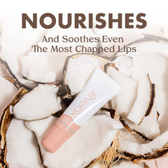 Kopari Coconut Lip Glossy shine-swirl on lips delivers long-lasting glossy color and moisture