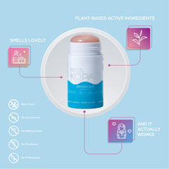 Kopari clear glide application demonstrates smooth, residue-free use.