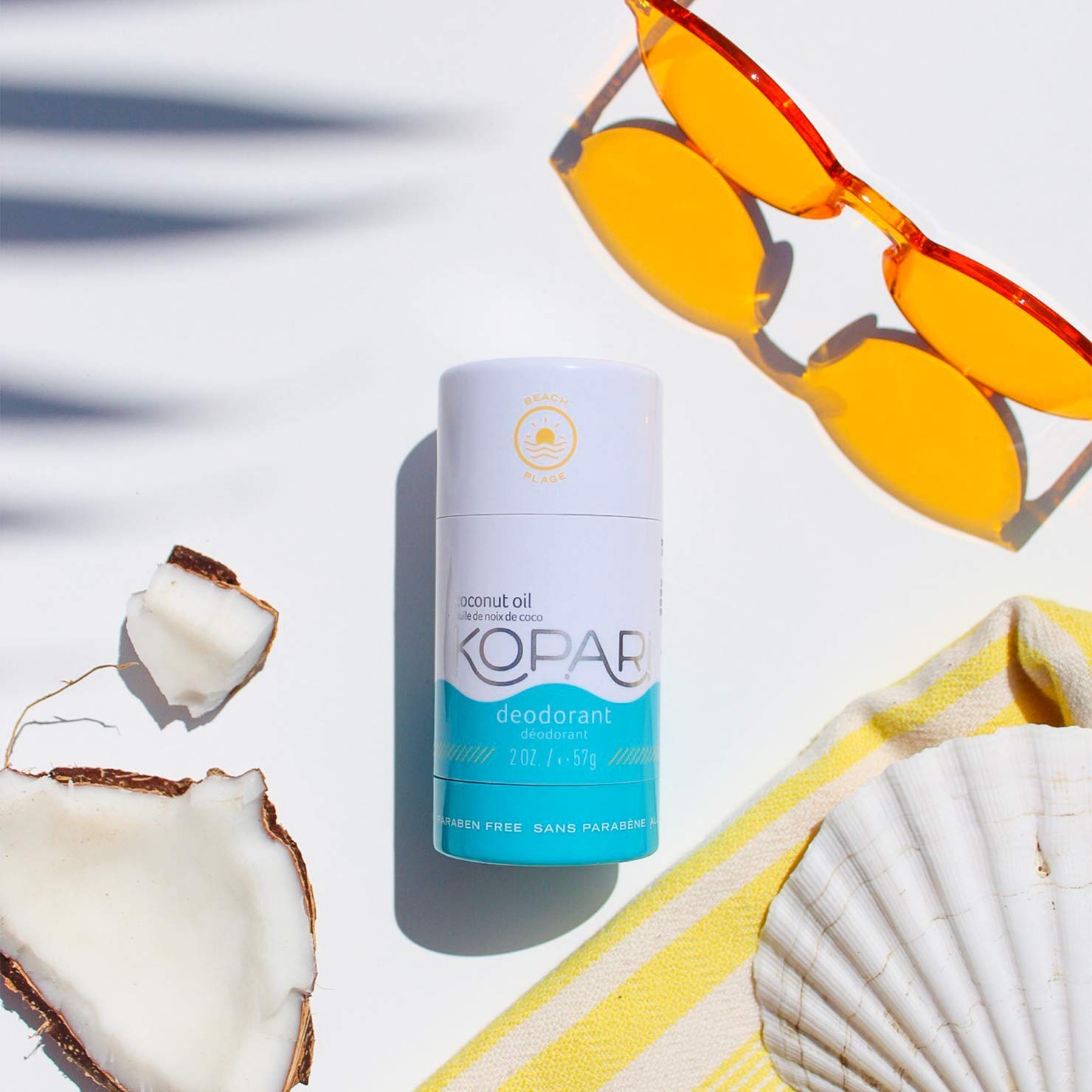 Kopari coconut oil hydration highlights soothing underarms.