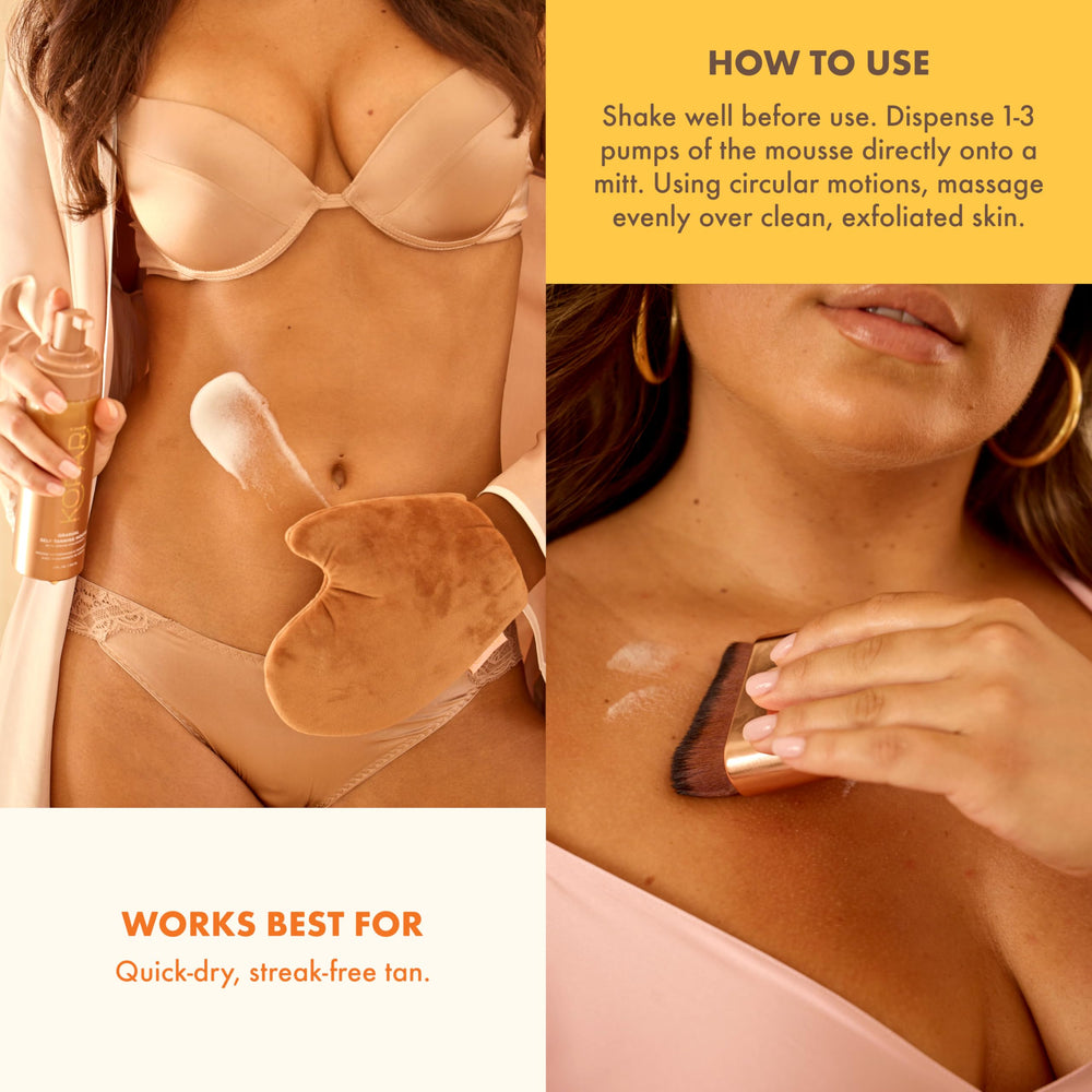 Kopari gradual self-tanning mousse with hyaluronic acid for hydrated skin