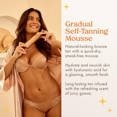 Kopari gradual self-tanning mousse with mitt for streak-free tanning